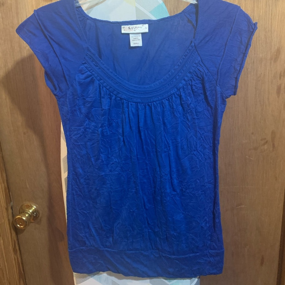 Self Esteem royal blue top